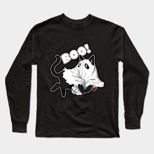 Kitty Ghost Long Sleeve T-Shirt